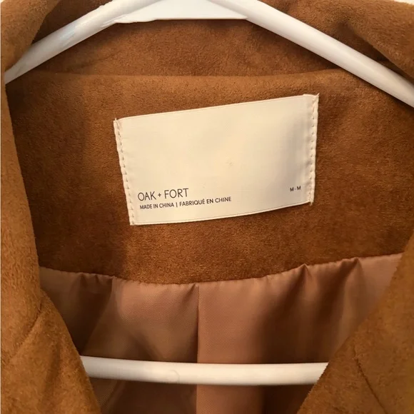 OAK + FORT Tan Women's Blazer - Picture 4 of 5